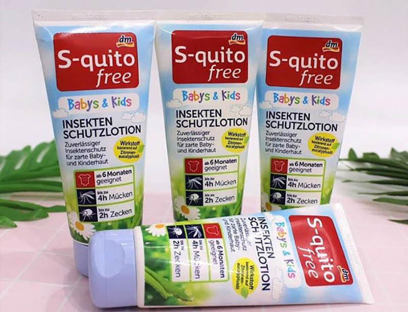 Kem chống muỗi S-quito là thương hiệu đến từ Đức có nguồn gốc từ cây cỏ, chiết xuất từ tự nhiên